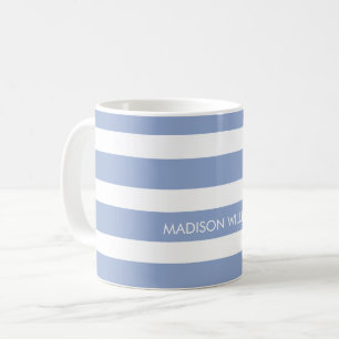 Taza de café personalizada a rayas