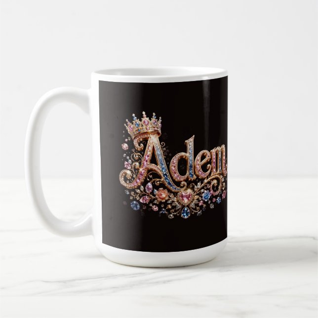 Taza de café personalizada Adam Crown (Izquierda)