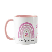 Taza de café personalizada arcoíris del Orgullo LG