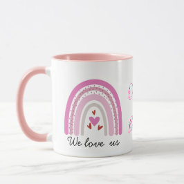 Taza de café personalizada arcoíris del Orgullo LG