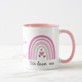 Taza de café personalizada arcoíris del Orgullo LG