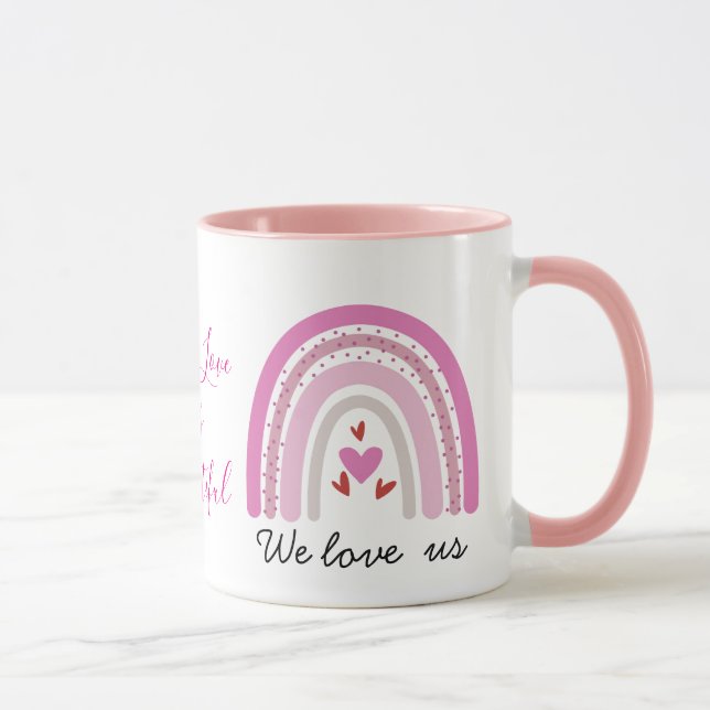 Taza de café personalizada arcoíris del Orgullo LG (Derecha)
