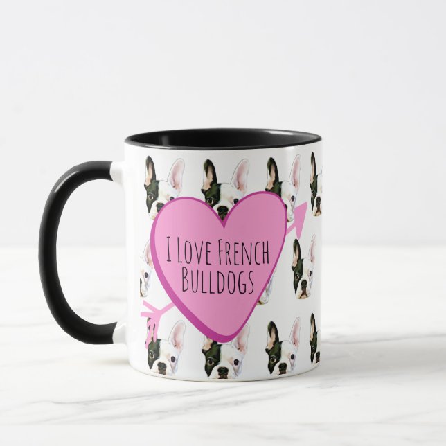 Taza de café personalizada Bulldog Francés (Izquierda)