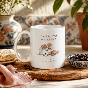 Taza de café personalizada Cafecito & Chisme