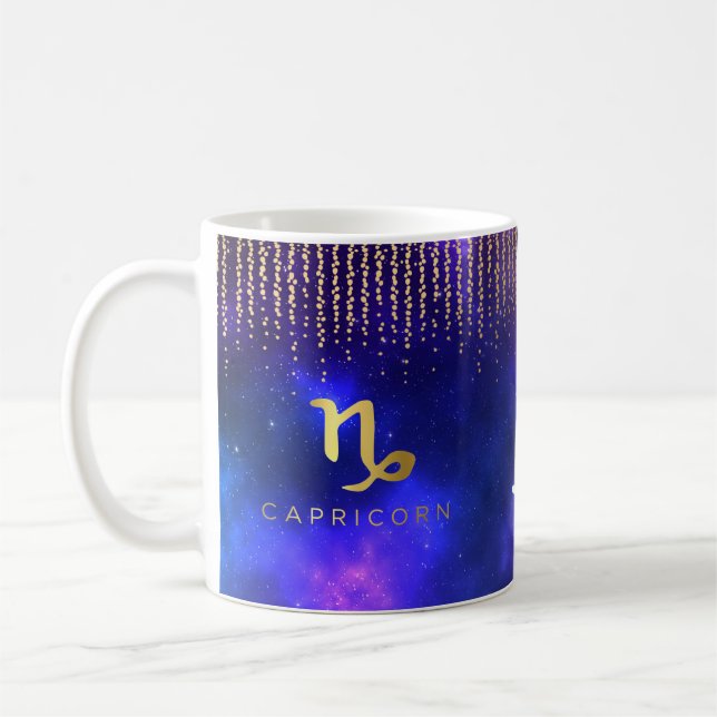Taza de café personalizada Capricornio (Izquierda)