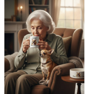 Taza de café personalizada con Chihuahua mascota/a