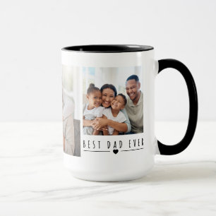 Taza de café personalizada con collage de fotos fa