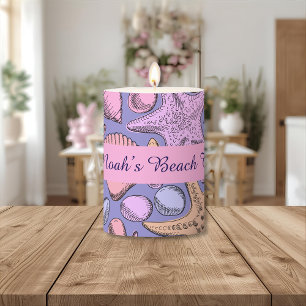 Taza de café personalizada con conchas de lavanda