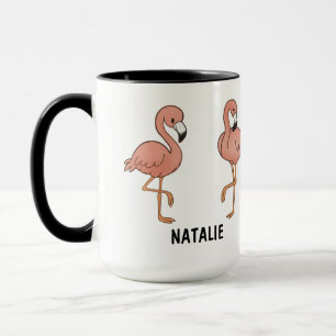 Taza de café personalizada con dibujo a mano de fl