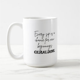 Taza de café personalizada con diseño moderno