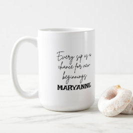 Taza de café personalizada con diseño moderno