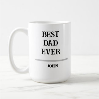 Taza de café personalizada con el nombre del mejor