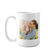 Taza de café personalizada con foto completa del m