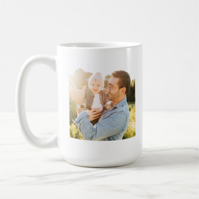 Taza de café personalizada con foto completa del m (Izquierda)