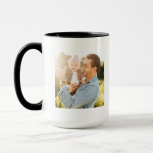 Taza de café personalizada con foto completa del m