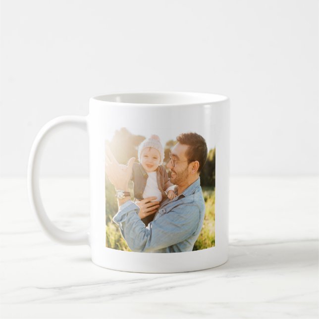 Taza de café personalizada con foto completa del m (Izquierda)