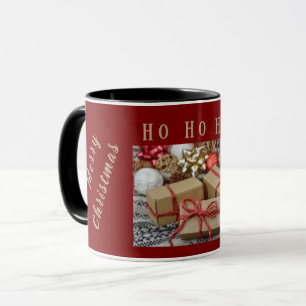 Taza de café personalizada con foto Feliz Navidad 
