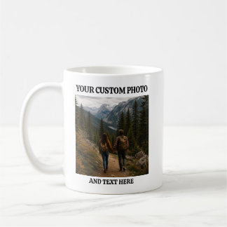 Taza de café personalizada con foto y texto person