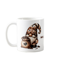 Taza de café personalizada con gnomo