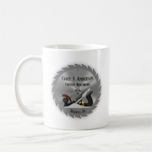 Taza de café personalizada con hoja de sierra para
