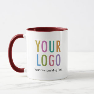 Taza de café personalizada con logotipo de la empr