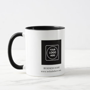 Taza de café personalizada con logotipo empresaria