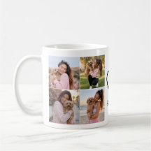 Taza de café personalizada con nombre de perro y 8