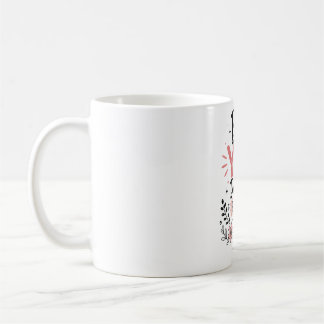 Taza de café personalizada con nombre floral | Flo
