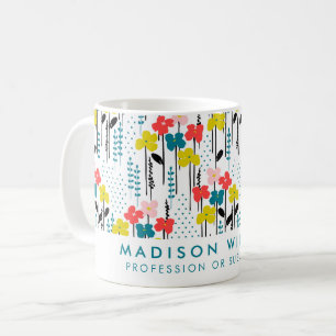 Taza de café personalizada con nombre minimalista
