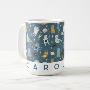 Taza de café personalizada con nombre minimalista