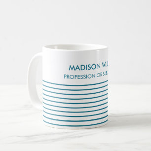 Taza de café personalizada con nombre minimalista