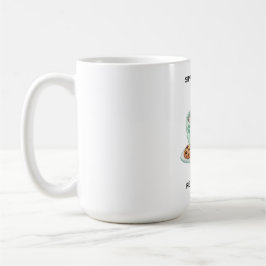 Taza de café personalizada con nombre y gato retro