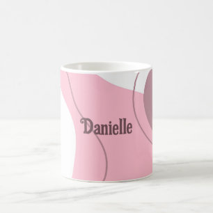 Taza De Café Personalizada Con Patrón Minimalista