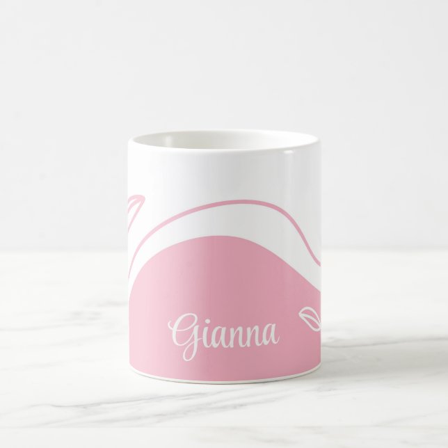 Taza De Café Personalizada Con Patrón Minimalista (Centro)