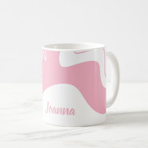 Taza De Café Personalizada Con Patrón Minimalista