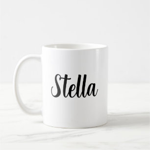 Taza de café personalizada con texto grande person