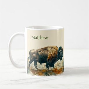 Taza de café personalizada de Búfalo