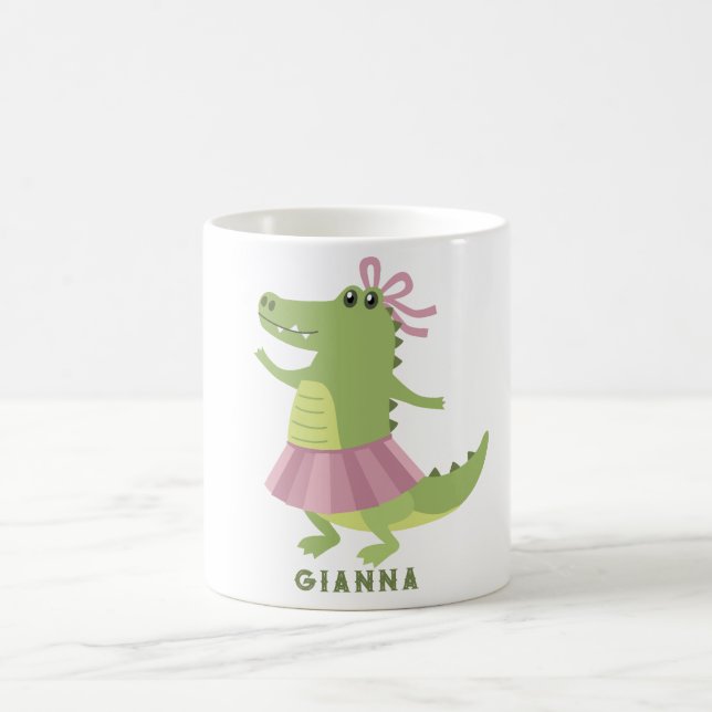 Taza de café personalizada de caimán (Centro)