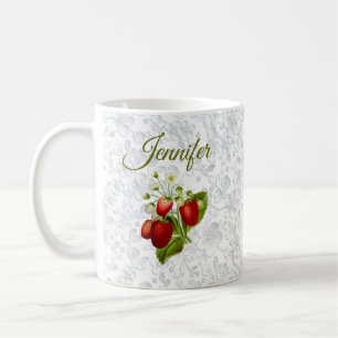 Taza de café personalizada de fresa