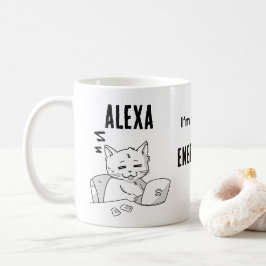 Taza de café personalizada de gato divertido