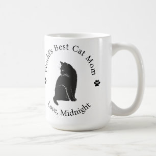 Taza de café personalizada de la mejor mamá de gat