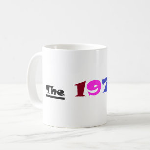 Taza de café personalizada de los años 70