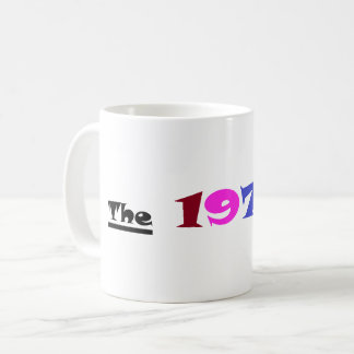 Taza de café personalizada de los años 70