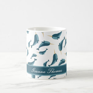 Taza de café personalizada de narval