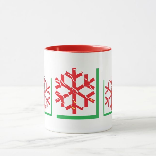 Taza de café personalizada de Navidad a todo color (Centro)