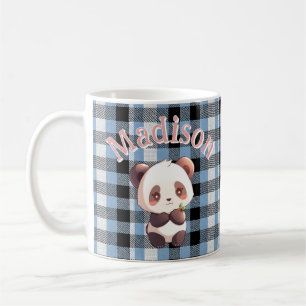 Taza de café personalizada de panda adorable