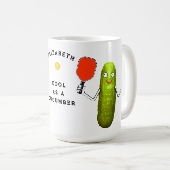 Taza de café personalizada de pickleball (Anverso derecho)