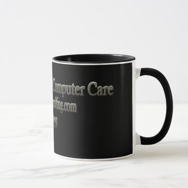 Taza de café personalizada del cuidado del (Derecha)