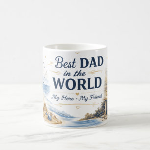 Taza de café personalizada del Día del Padre feliz