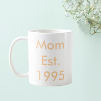 Personalizada el año de creación de mamá